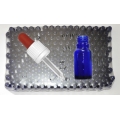 10 ml blauwe medicijnflesjes met pipetten (192x) 